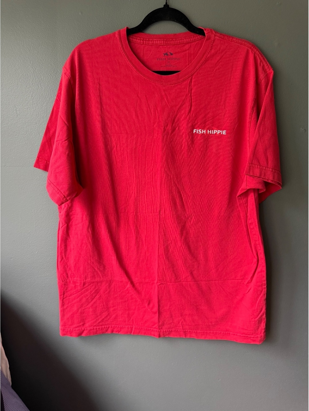 Fish Hippie Red Graphic T-Shirt XL